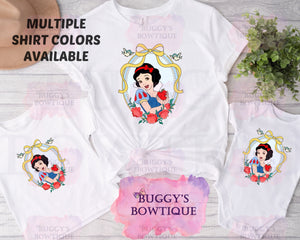 Apple Princess Sublimation/ DTF/ BLEACHED Shirts, Onesies, Sweatshirts- MULTIPLE COLORS