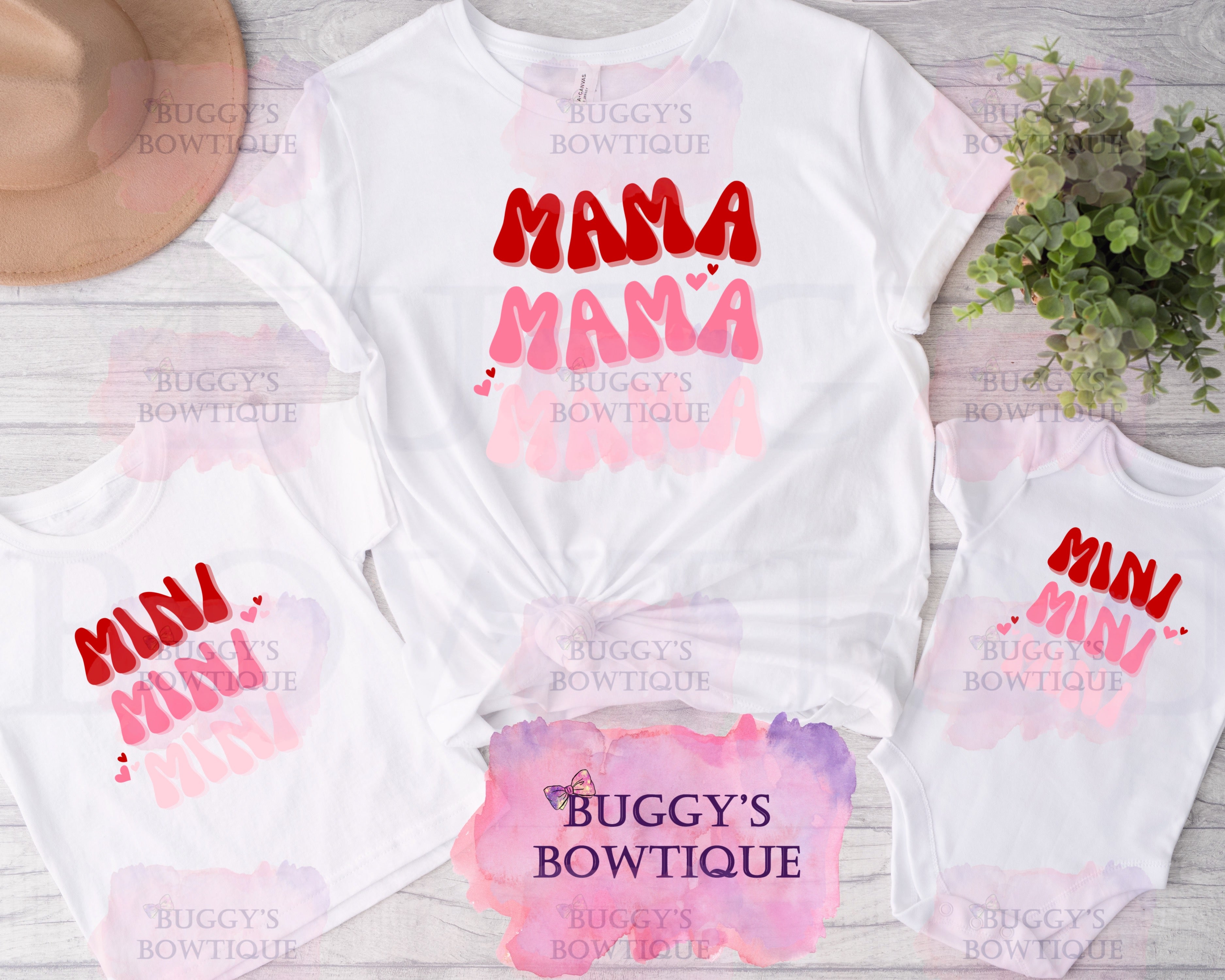 Mama/ Mini Valentine Sublimation/ DTF/ BLEACHED Shirts, Onesies, Sweatshirts- MULTIPLE COLORS