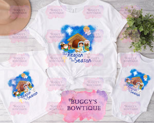 Nativity Sublimation/ DTF/ BLEACHED Shirts, Onesies, and Sweatshirts- MULTIPLE COLORS