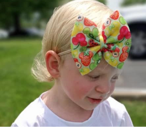 Mouse Fruit bow/ bow tie/ headband/ piggies/ scrunchie