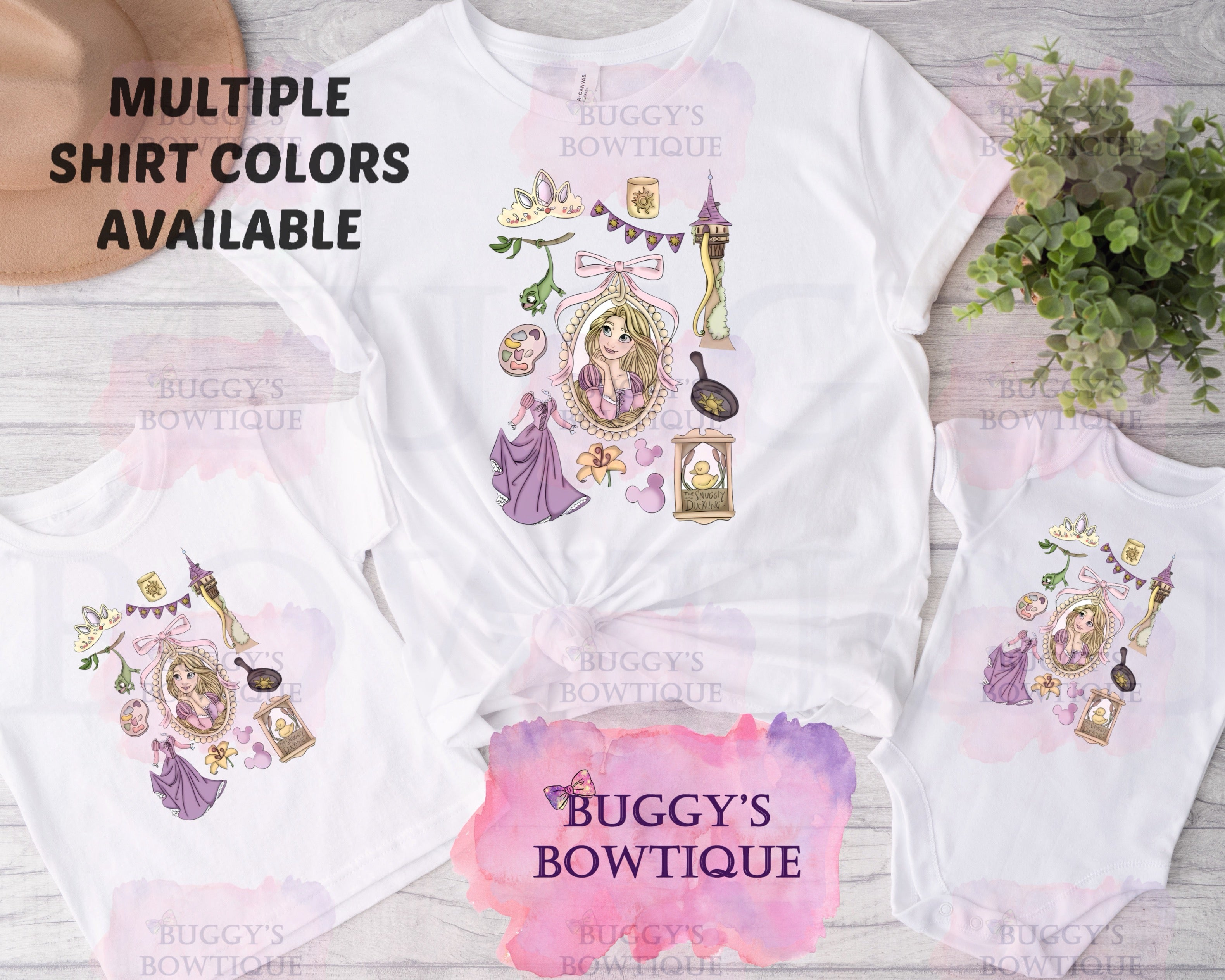 Tower Princess Sublimation/ DTF/ BLEACHED Shirts, Onesies, Sweatshirts- MULTIPLE COLORS