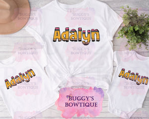 Personalized Pencil Sublimation/ DTF/ BLEACHED Shirts, Onesies, Sweatshirts- MULTIPLE COLORS