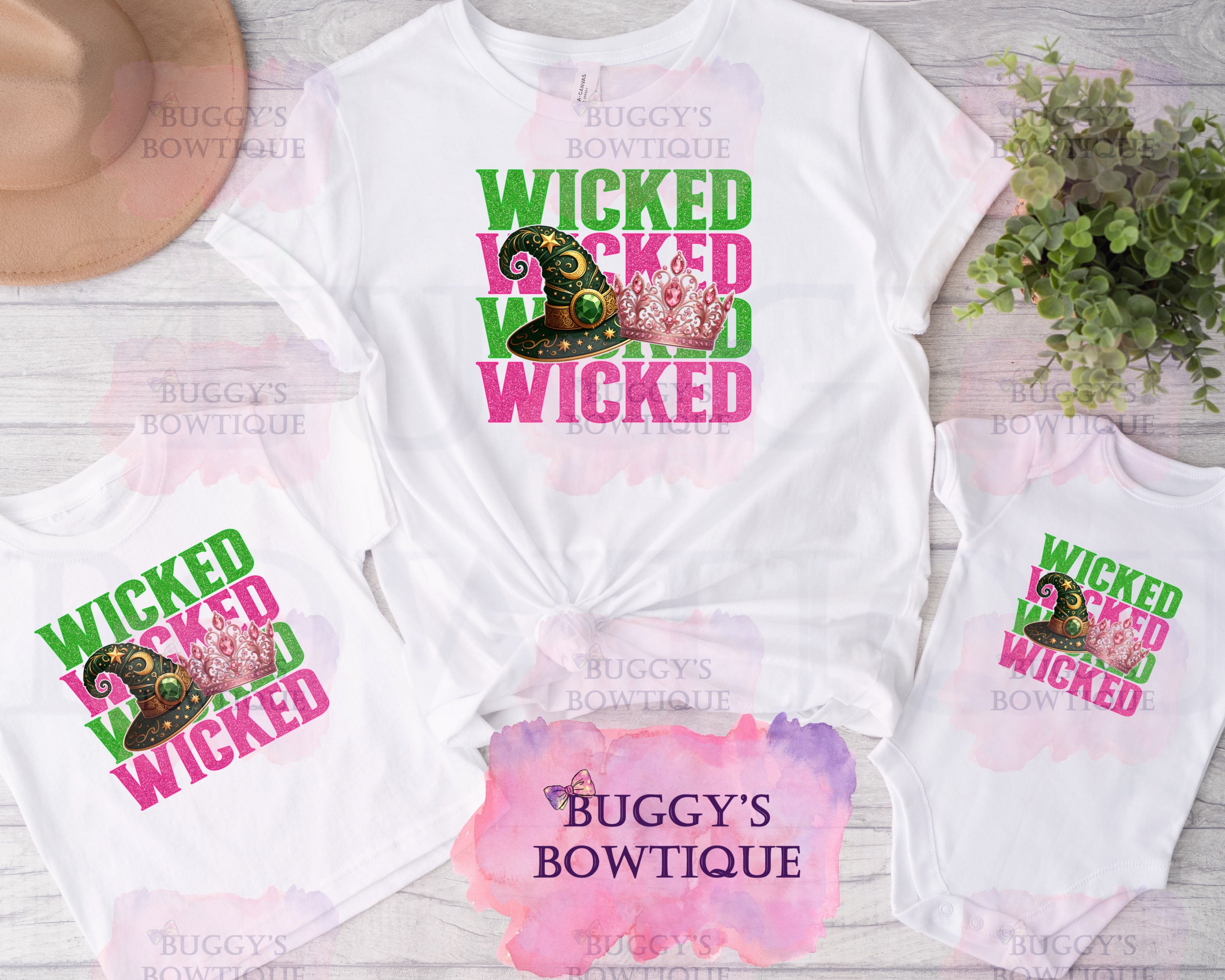 Pink and Green Stacked Sublimation/ DTF/ BLEACHED Shirts, Onesies, Sweatshirts- MULTIPLE COLORS