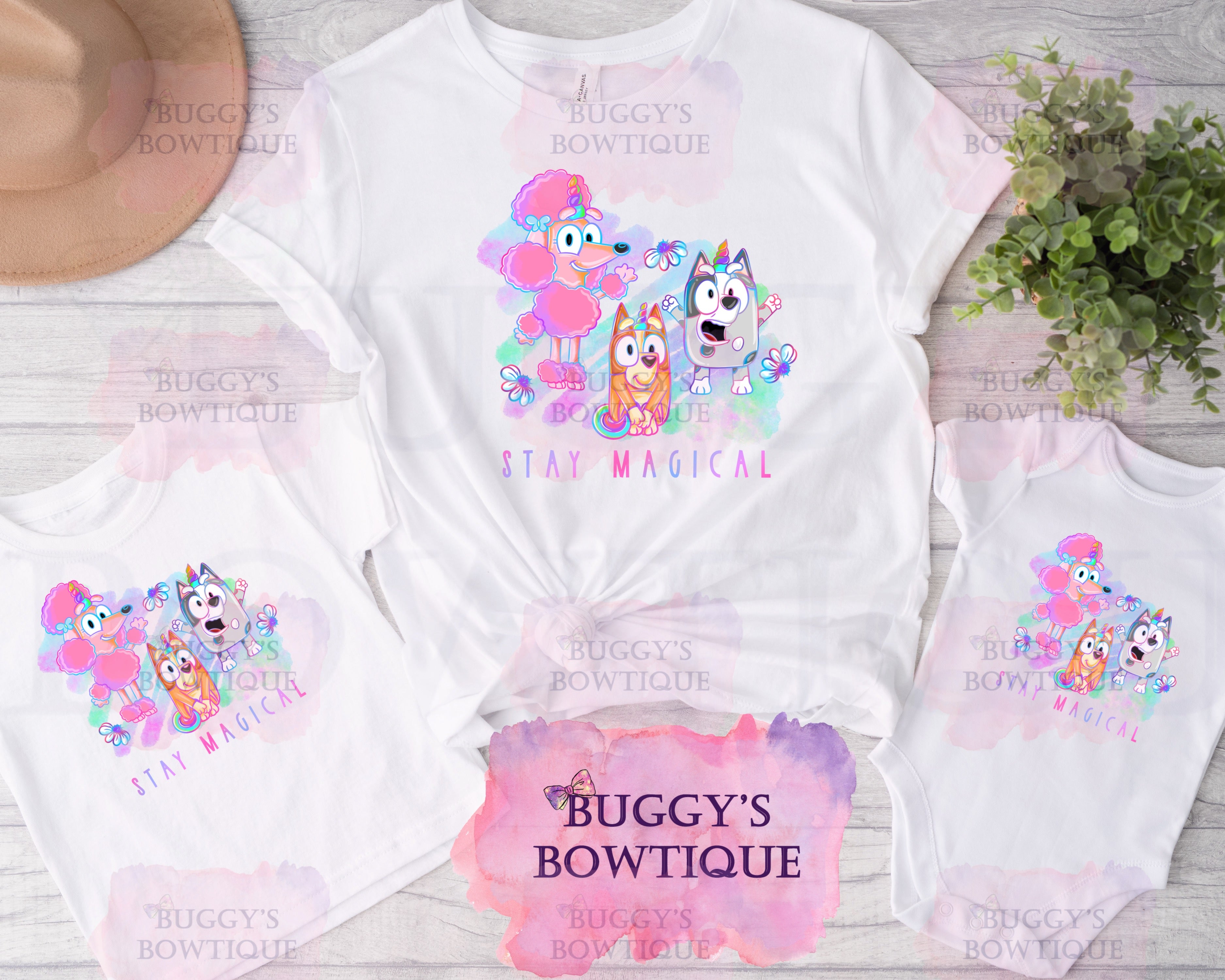 Stay Magical Sublimation/ DTF/ BLEACHED Shirts, Onesies, Sweatshirts- MULTIPLE COLORS