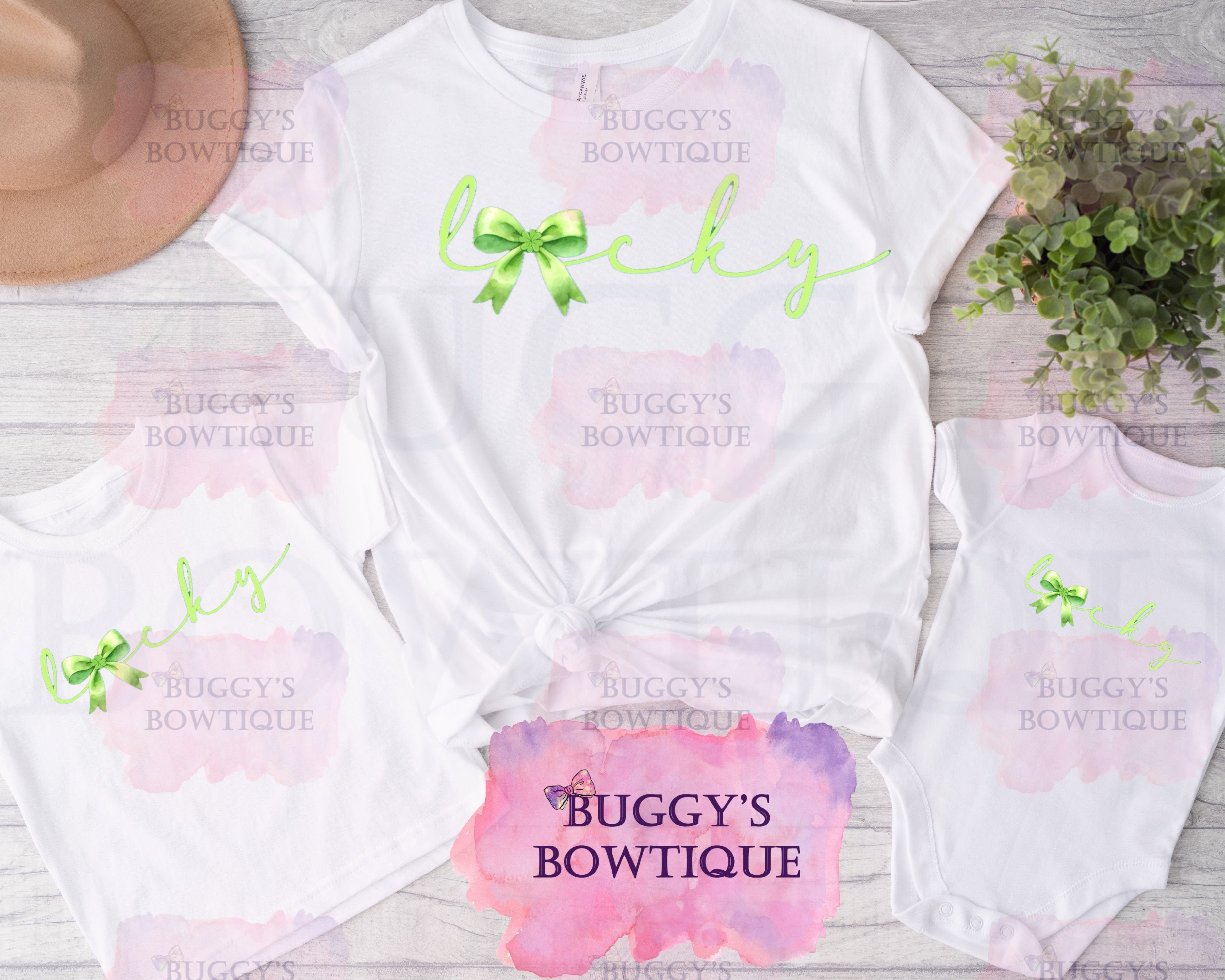 Coquette Lucky Sublimation/ DTF/ BLEACHED Shirts, Onesies, Sweatshirts- MULTIPLE COLORS