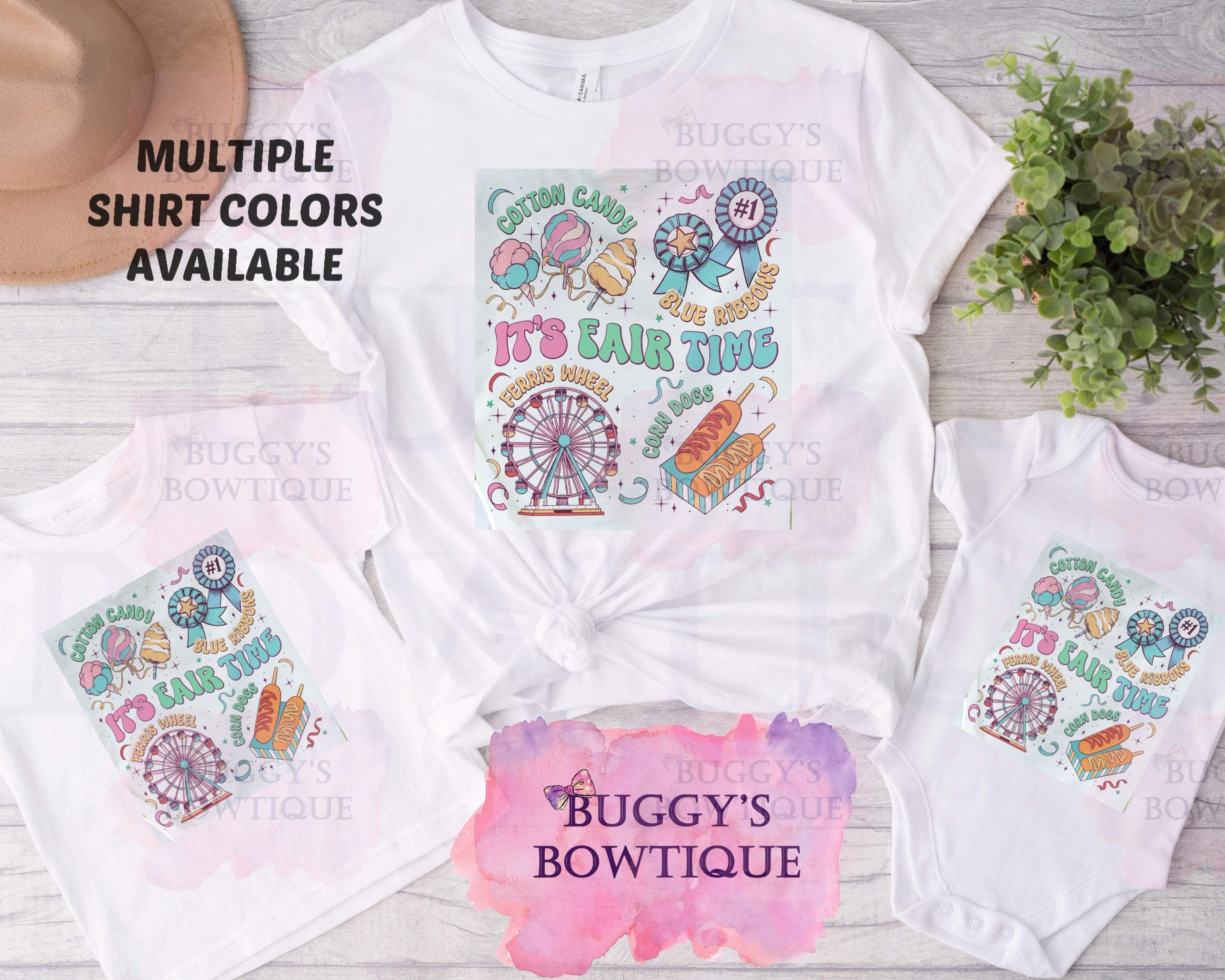 It's Fair Time Sublimation/ DTF/ BLEACHED Shirts, Onesies, Sweatshirts- MULTIPLE COLORS