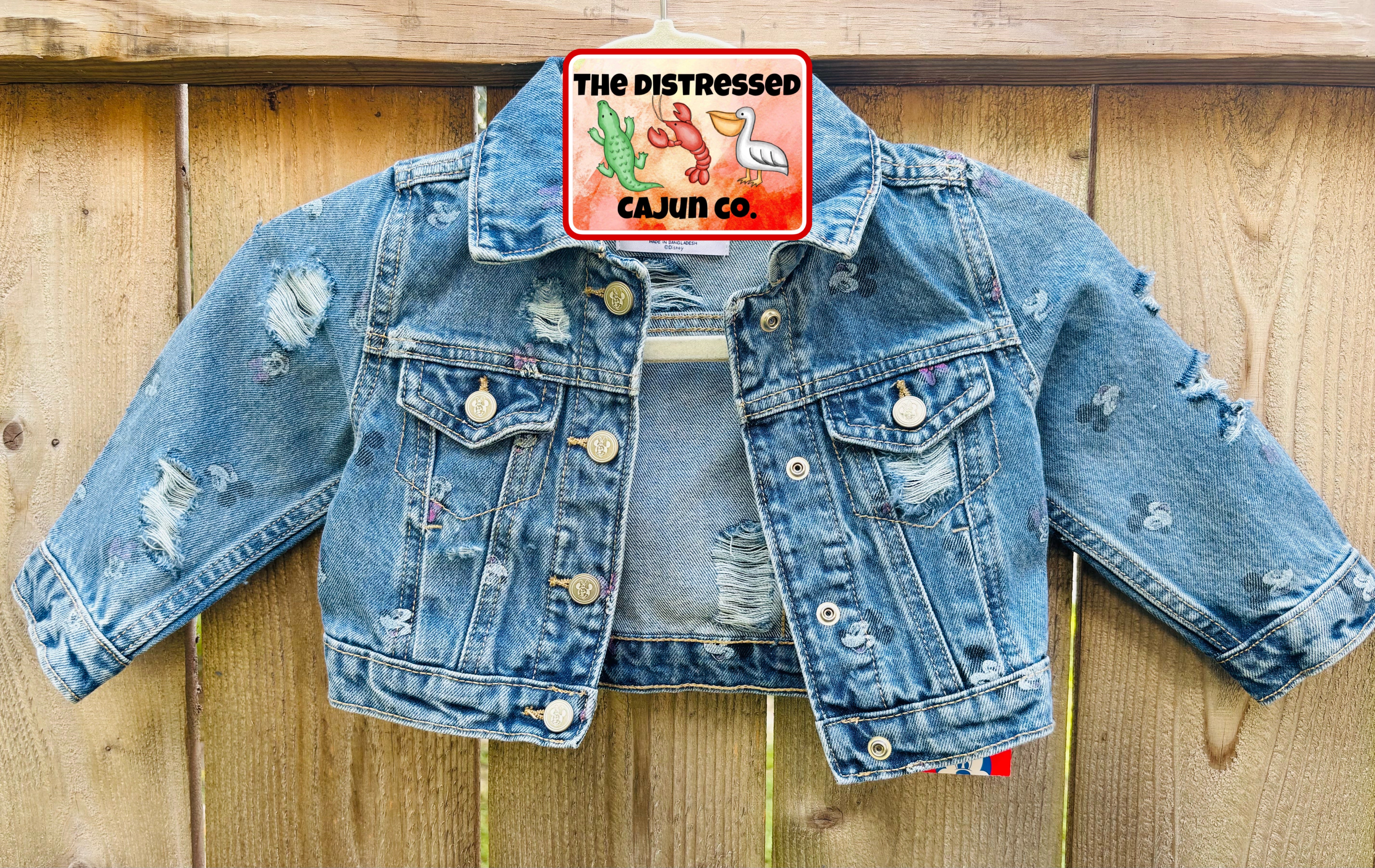 RTS Distressed Denim Jacket Size 12/18 month