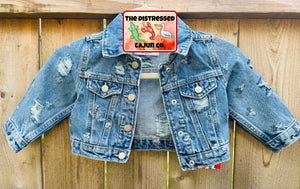 RTS Distressed Denim Jacket Size 12/18 month