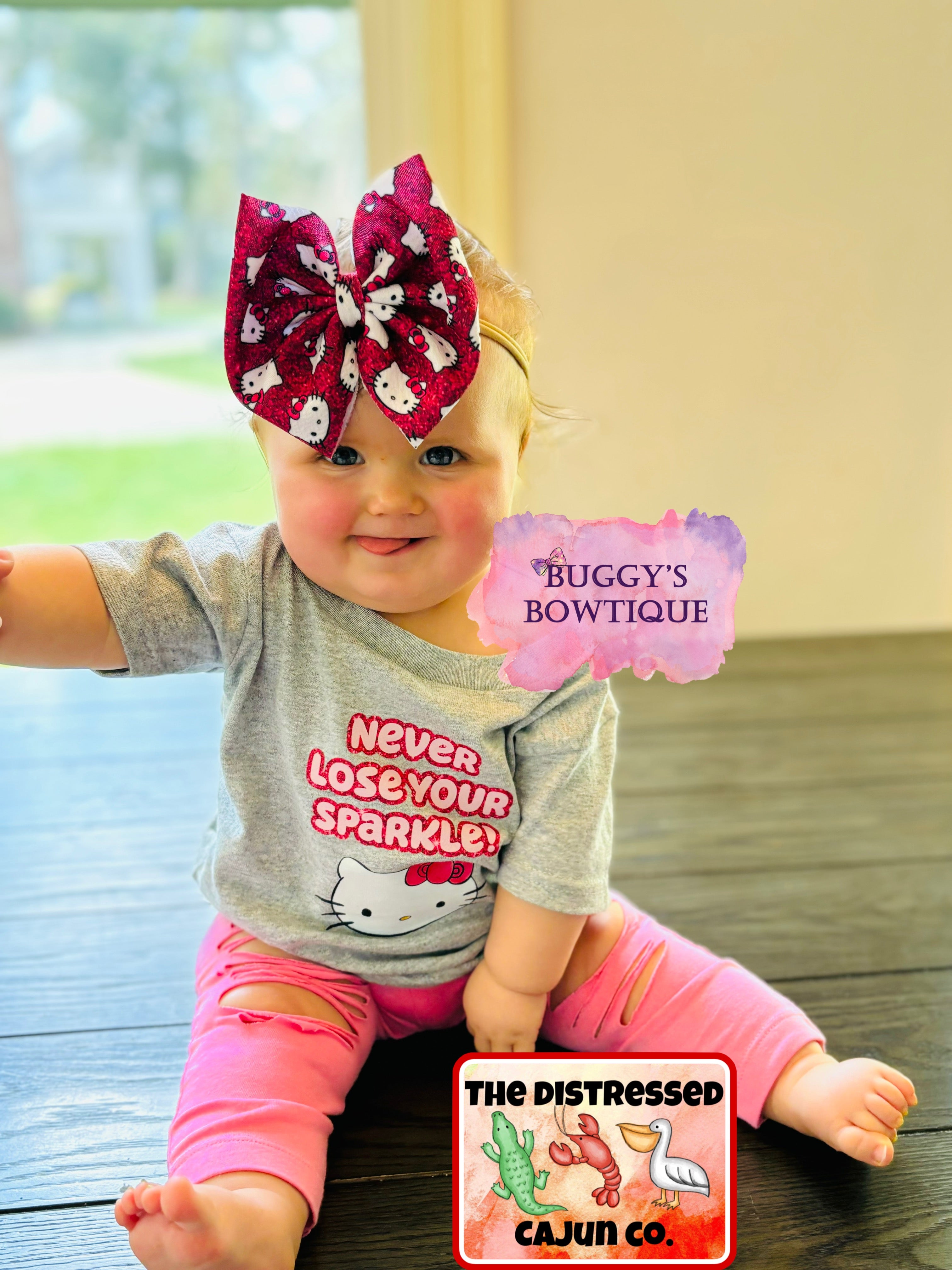 "Glitter" Sparkle Cat bow/ bow tie/ headband/ piggies/ scrunchie- MATCHING SHIRT AVAILABLE