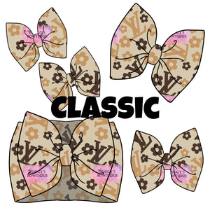 Boujee Classic Brown bow/ bow tie/ headband/ piggies/ scrunchie