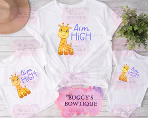 Giraffe Sublimation/ DTF/ BLEACHED Shirts, Onesies, Sweatshirts- MULTIPLE COLORS