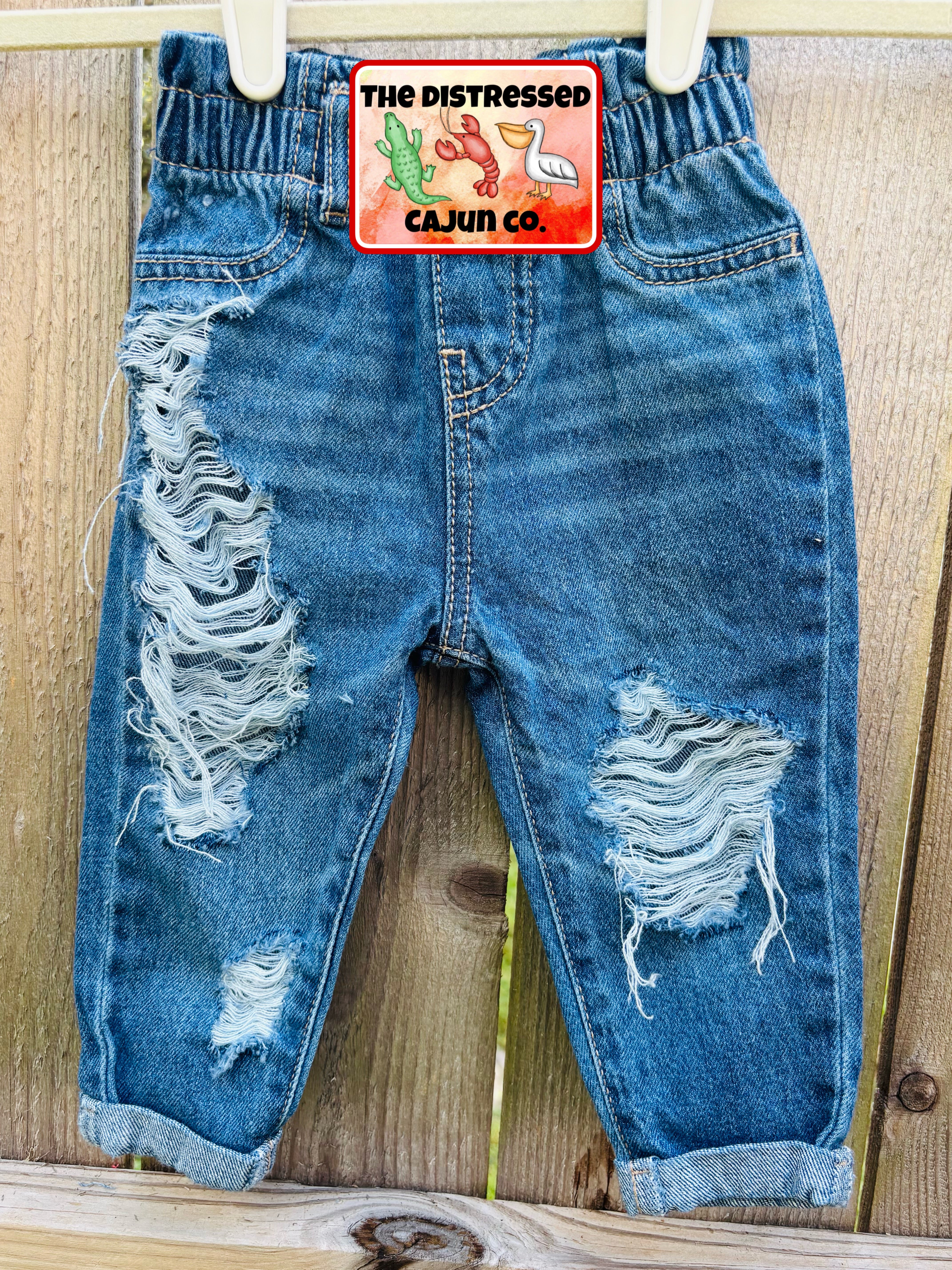 RTS Distressed Denim Levi's Size 9 month