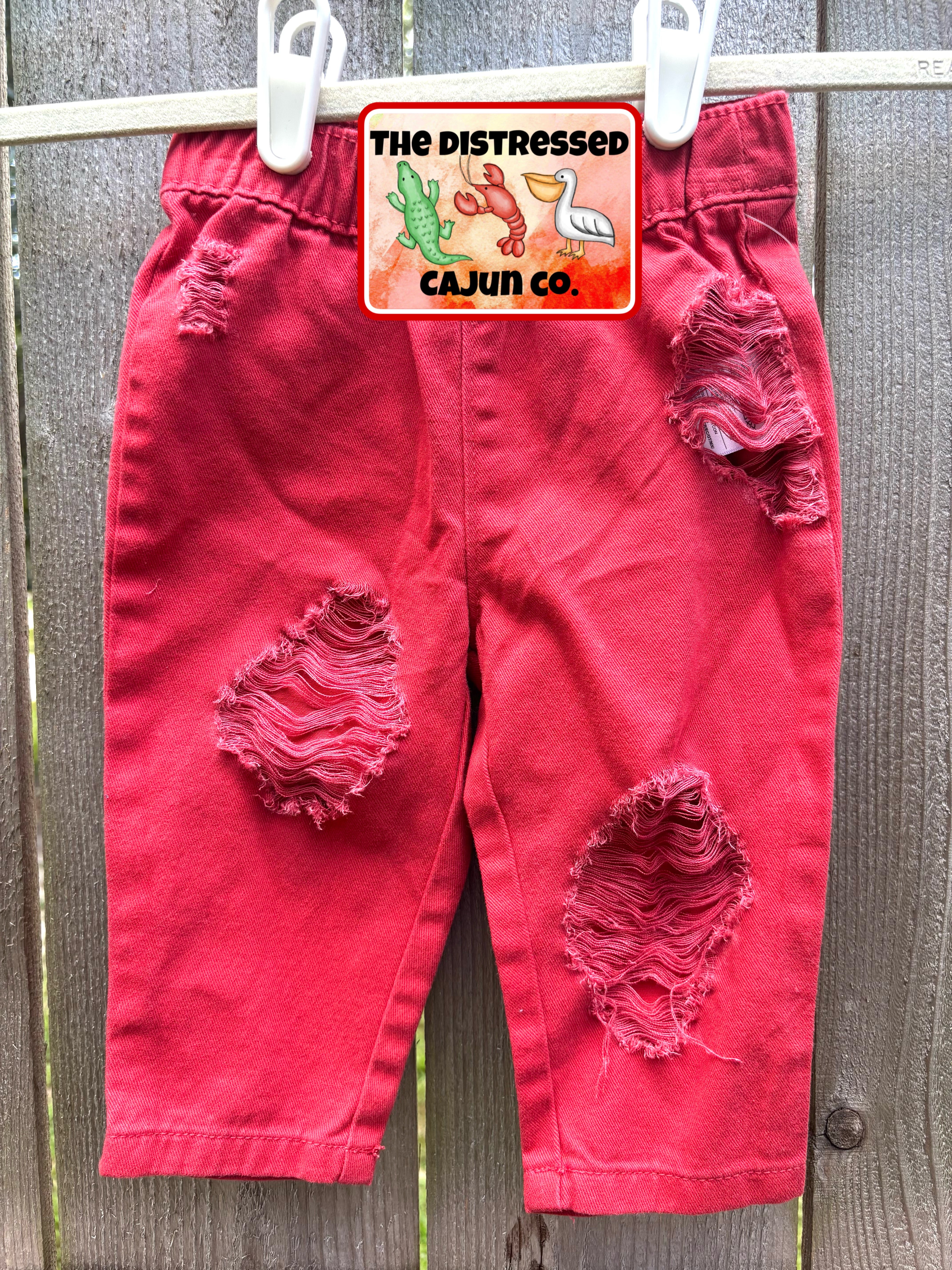 RTS Distressed Denim Size 6/12 month