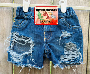 RTS Distressed Denim Shorts Size 12 month