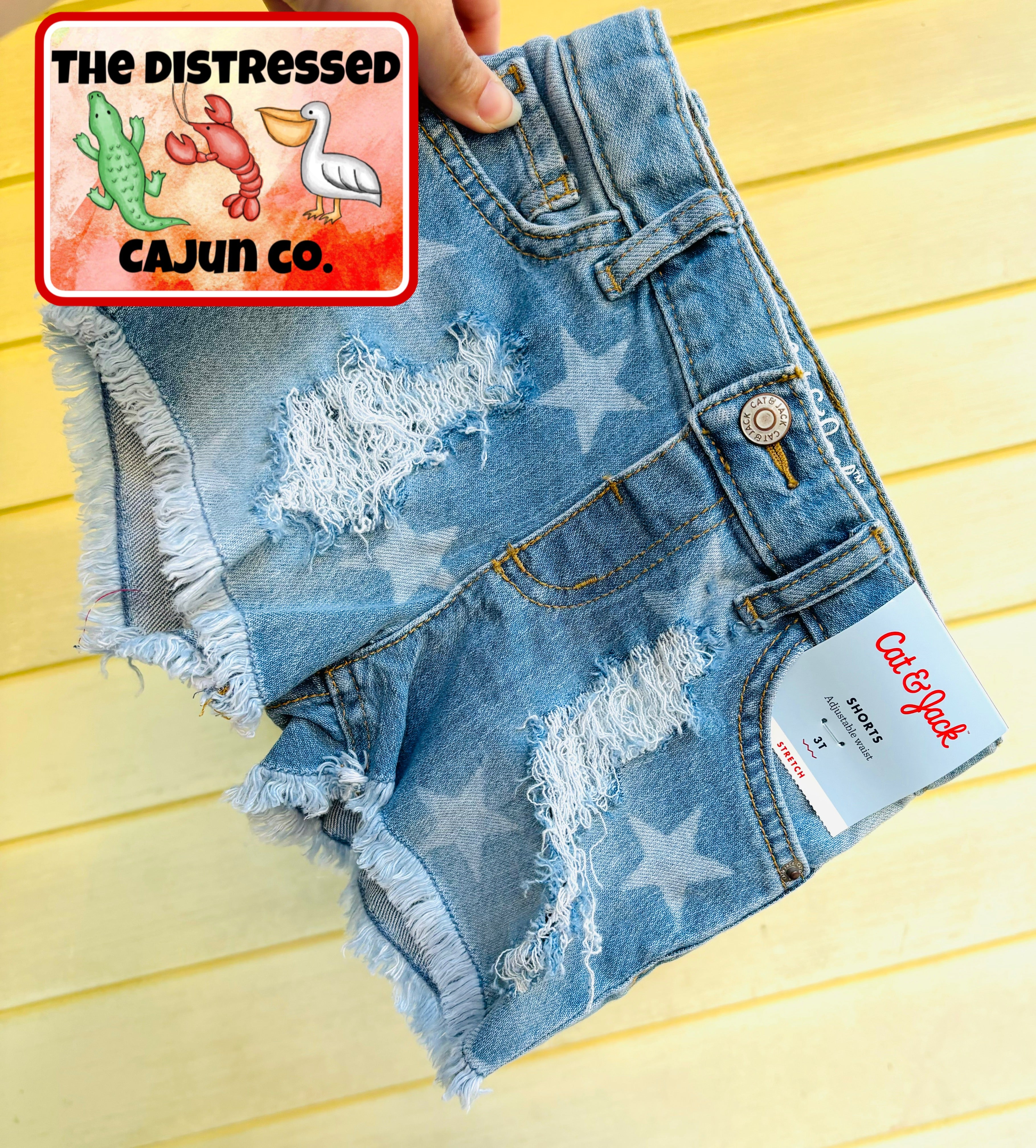 RTS Distressed Denim Shorts 3t