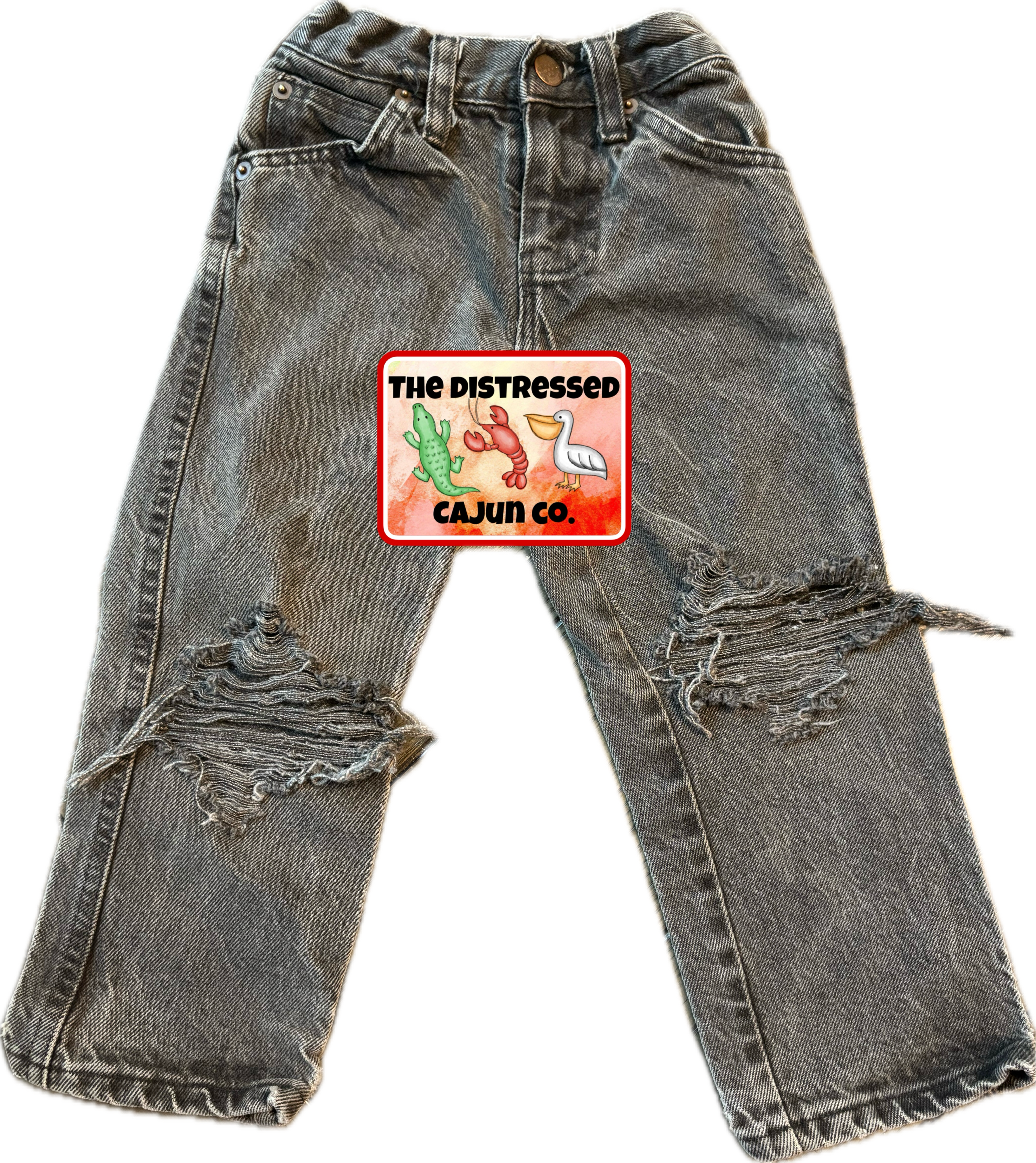 RTS Distressed Denim Size 4 Slim