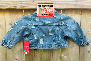 RTS Distressed Denim Jacket Size 12/18 month