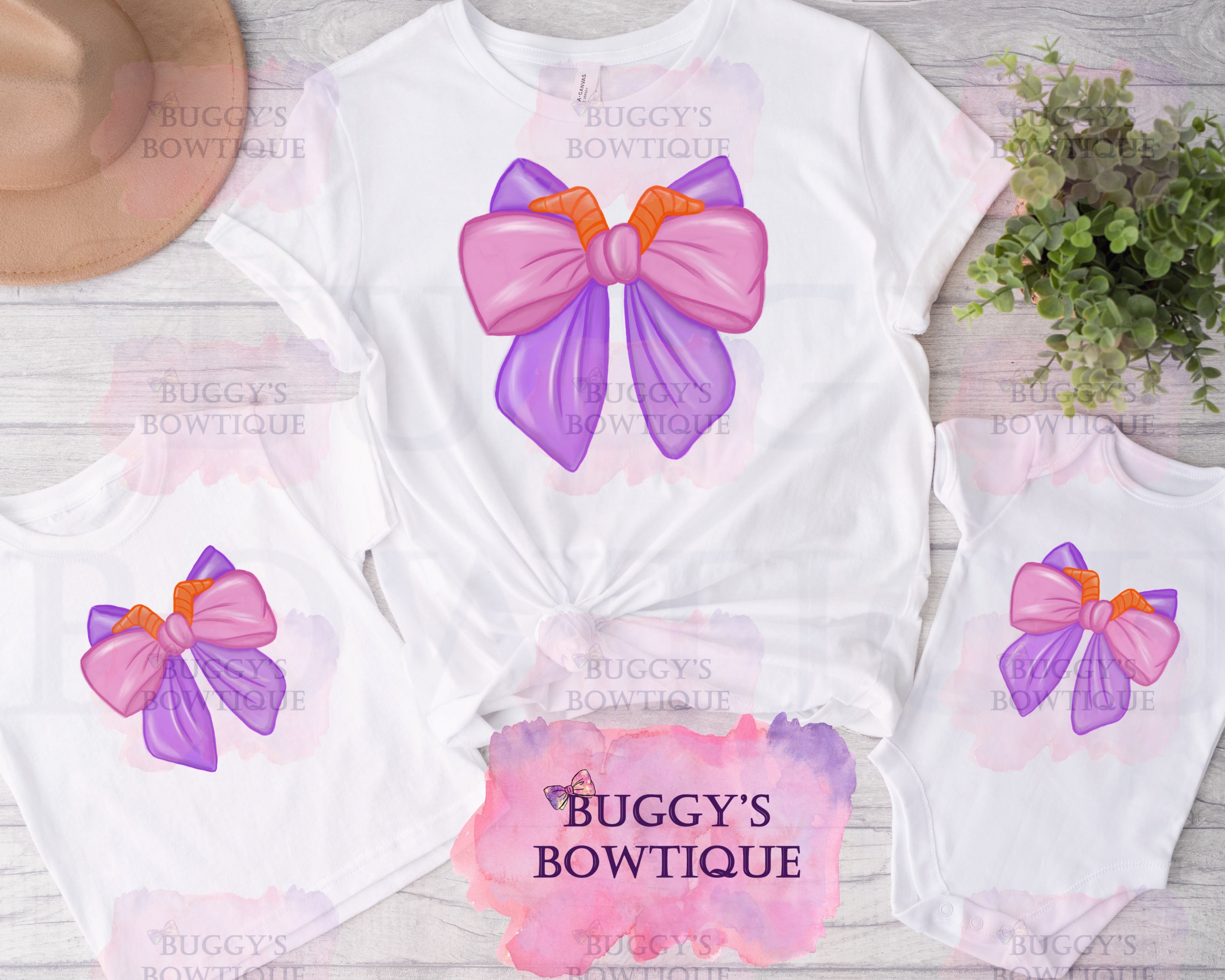 Purple Dragon Bow Sublimation/ DTF/ BLEACHED Shirts, Onesies, Sweatshirts- MULTIPLE COLORS