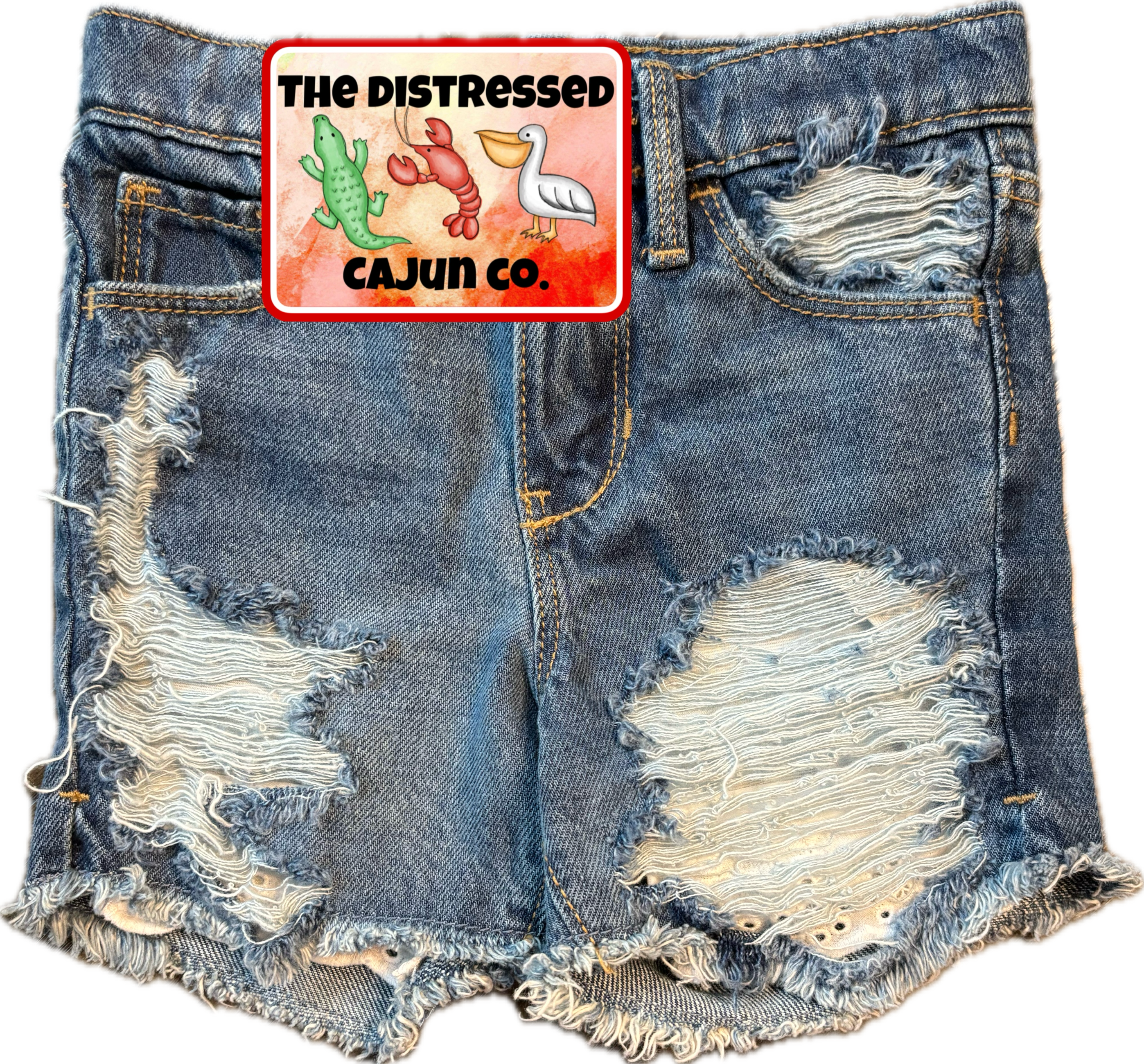 RTS Distressed Denim Shorts 4t