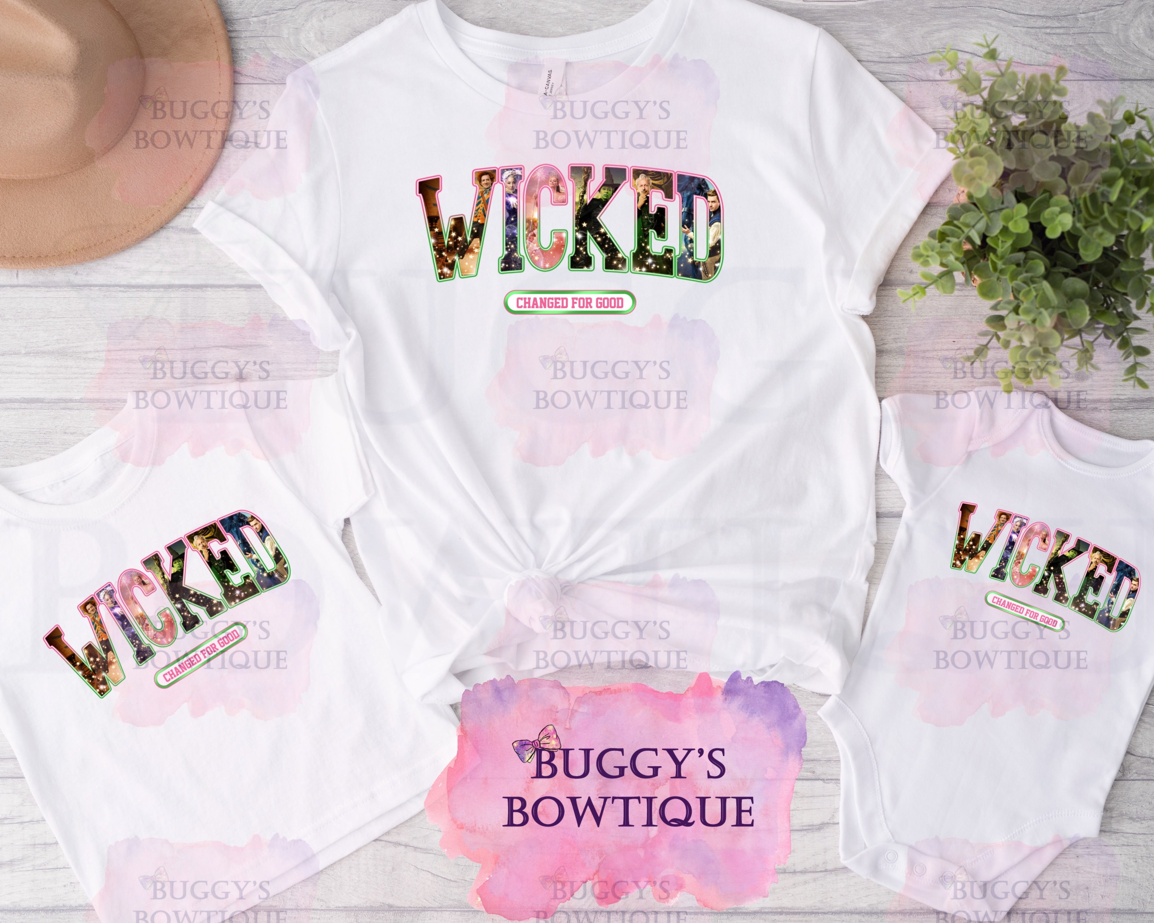 Pink and Green Movie Sublimation/ DTF/ BLEACHED Shirts, Onesies, Sweatshirts- MULTIPLE COLORS