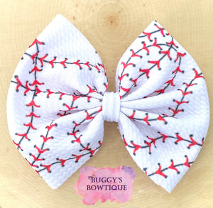 Baseball bow/bow tie/headband/piggies/scrunchie