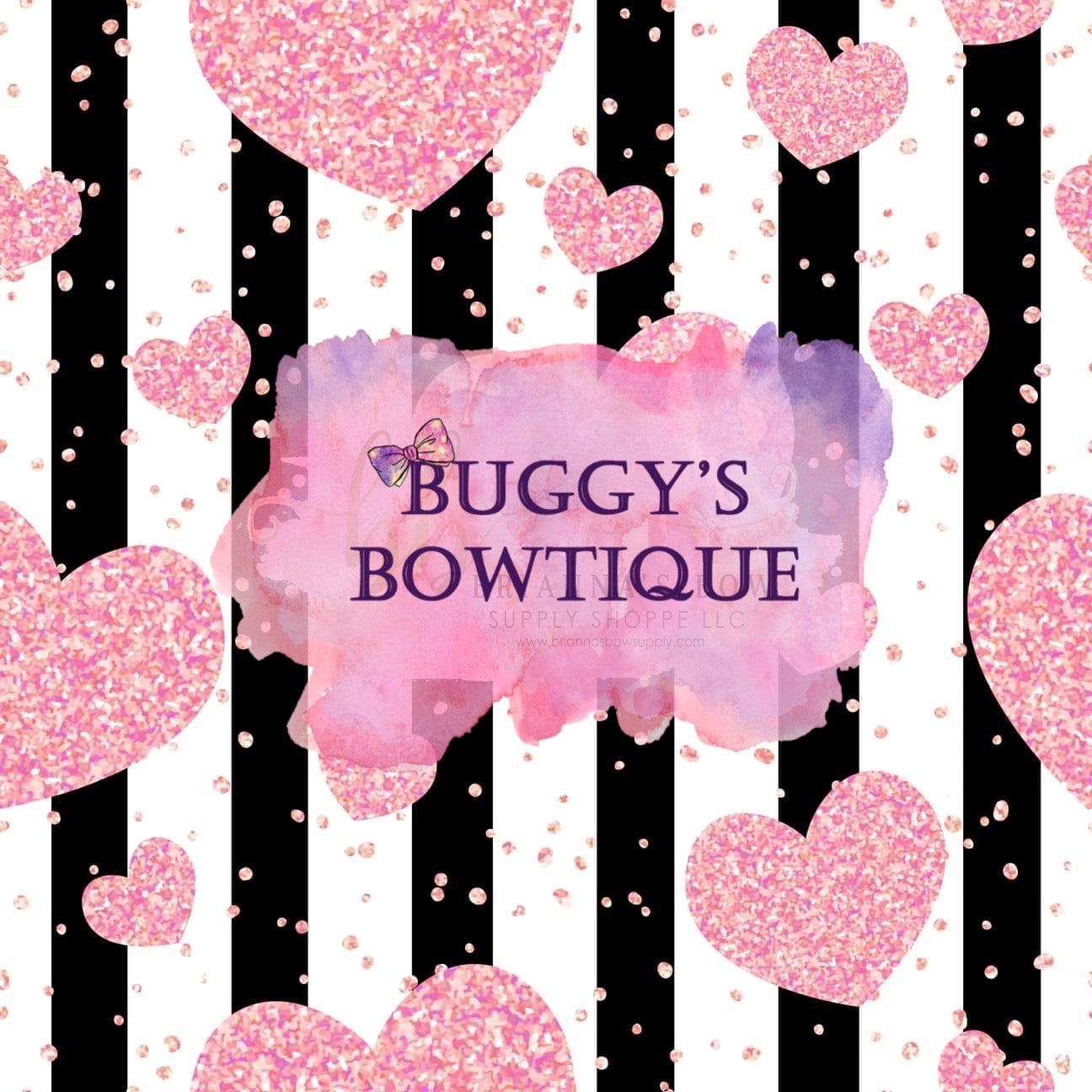 Hearts and Stripes bow/bow tie/headband/piggies/Scrunchie