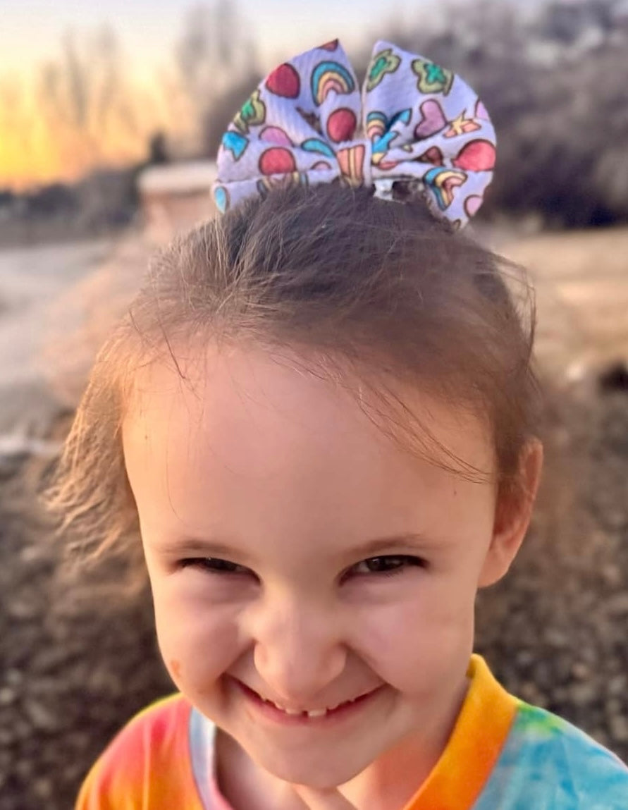 Muted Marshmallows bow/ bow tie/ headband/ piggies/ scrunchie