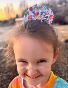 Muted Marshmallows bow/ bow tie/ headband/ piggies/ scrunchie