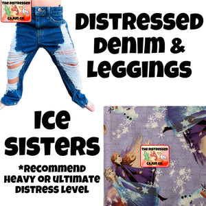 Ice Sisters Distressed Denim & Leggings