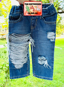 RTS Vintage Distressed Denim Pants 6/9 months