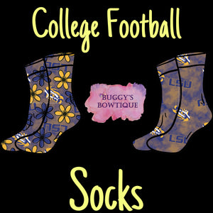 College Football Socks TAT 2-3 WEEKS- MULTIPLE TEAMS AVAILABLE