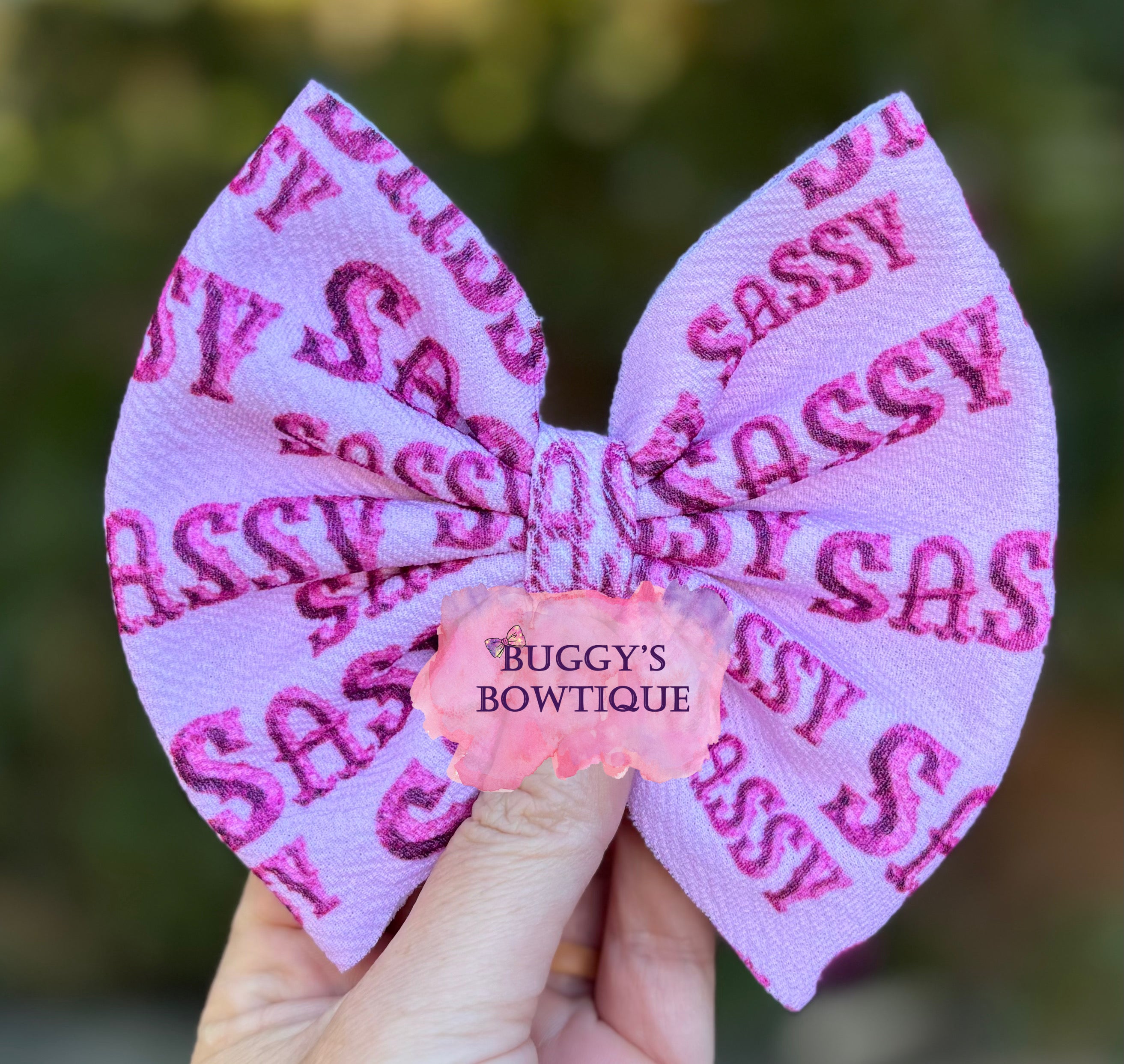 Sassy bow/ bow tie/ headband/ piggies/ scrunchie