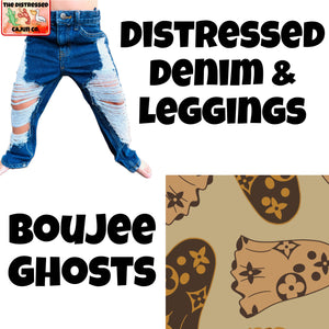 Boujee Ghost Distressed Denim & Leggings