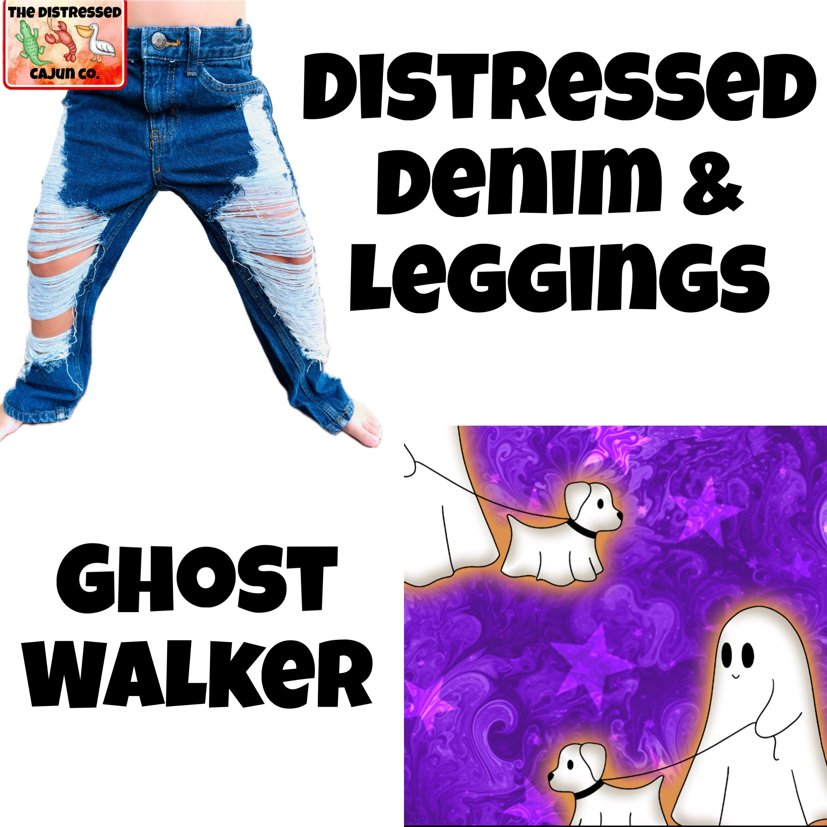 Ghost Walker Distressed Denim & Leggings
