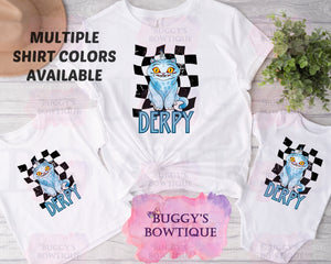 Derpy Plaid (Black/White) Sublimation/ DTF/ BLEACHED Shirts, Onesies, Sweatshirts- MULTIPLE COLORS