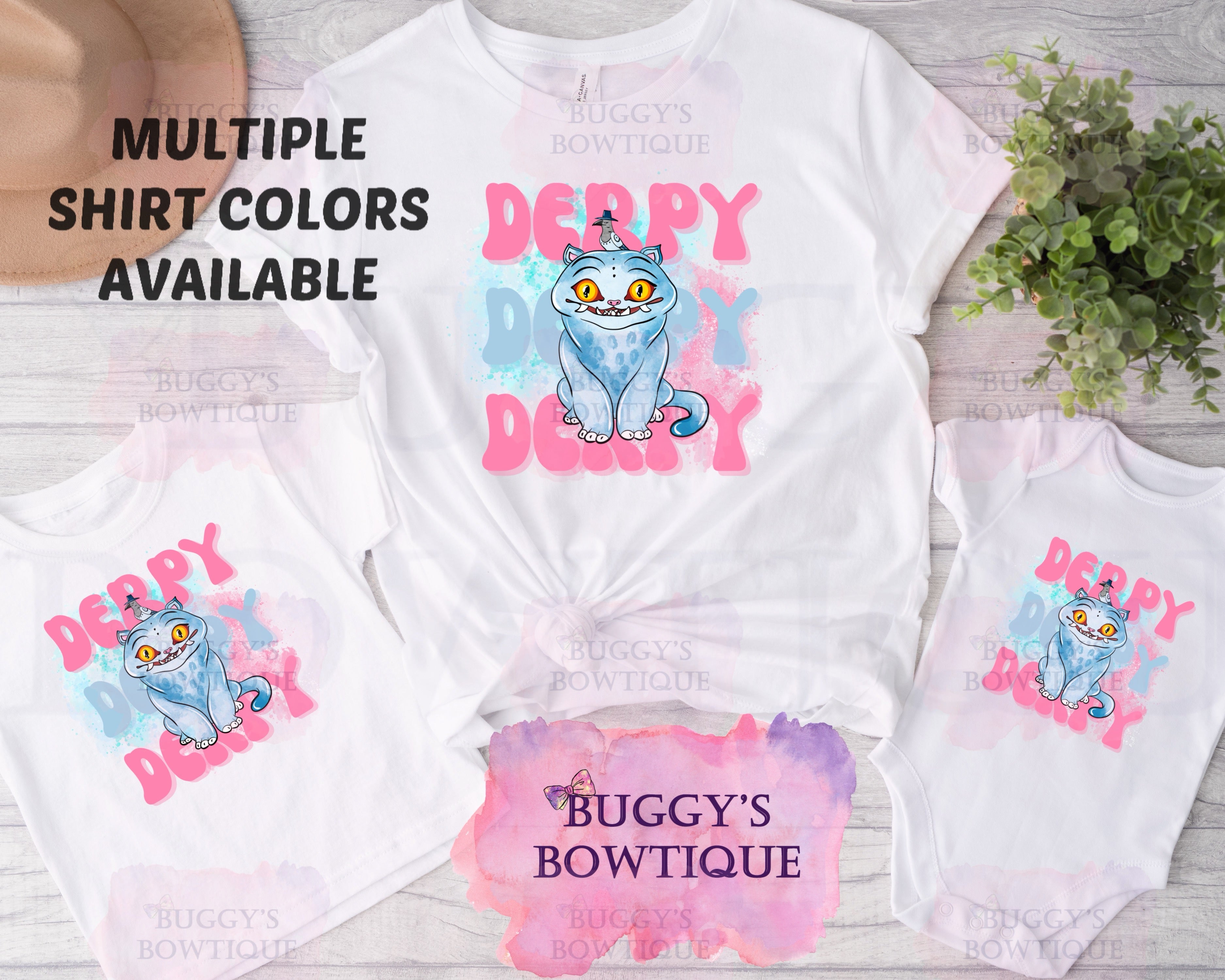 Derpy (Pink/Blue) Sublimation/ DTF/ BLEACHED Shirts, Onesies, Sweatshirts- MULTIPLE COLORS