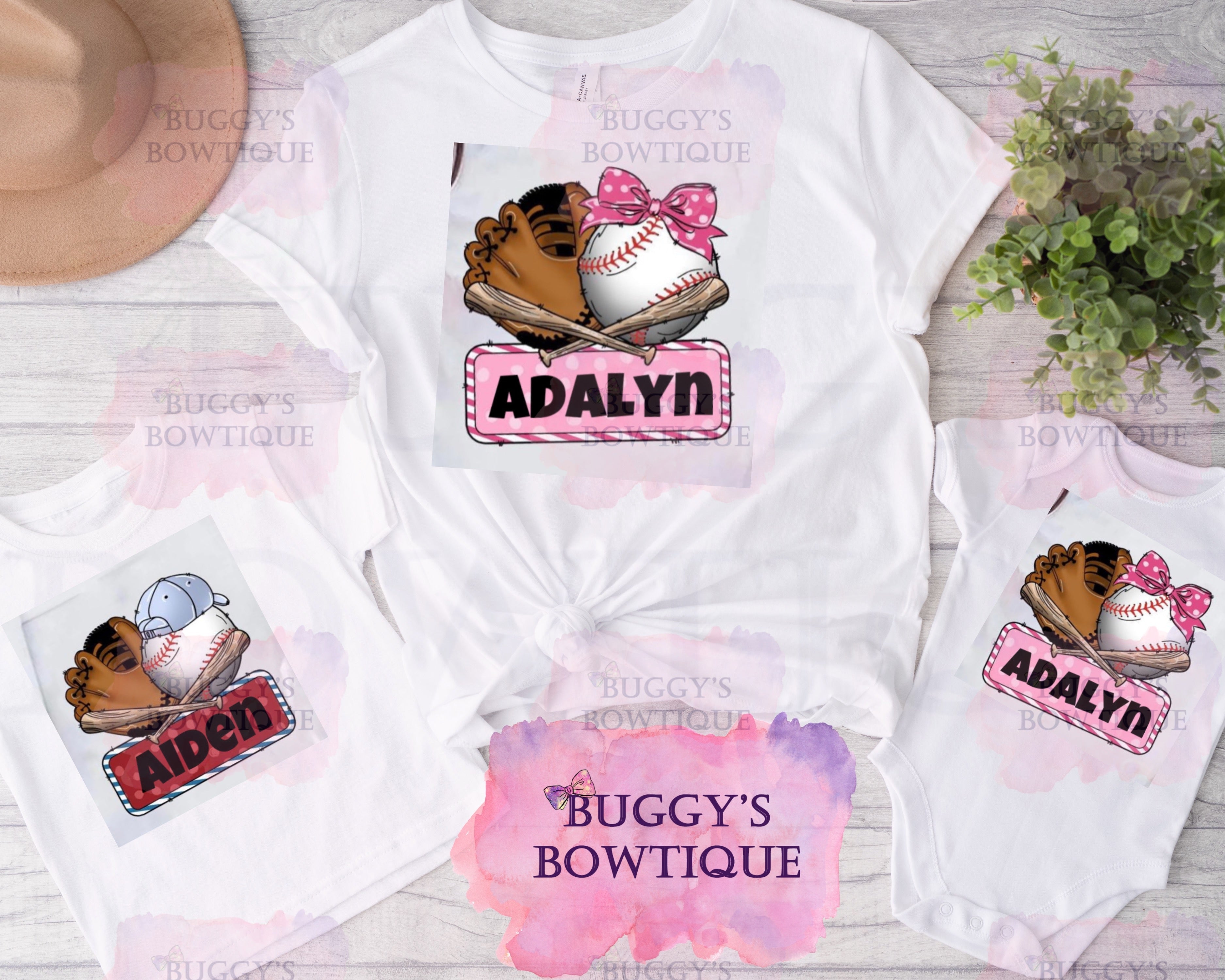 PERSONALIZED Baseball Sublimation/ DTF/ BLEACHED Shirts, Onesies, Sweatshirts- MULTIPLE COLORS