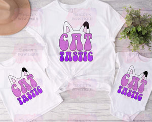 Cat Sublimation/ DTF/ BLEACHED Shirts, Onesies, Sweatshirts- MULTIPLE COLORS