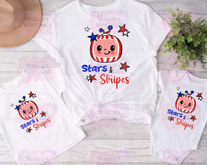 Stars and Stripes Sublimation/ DTF/ BLEACHED Shirts, Onesies, Sweatshirts- MULTIPLE COLORS