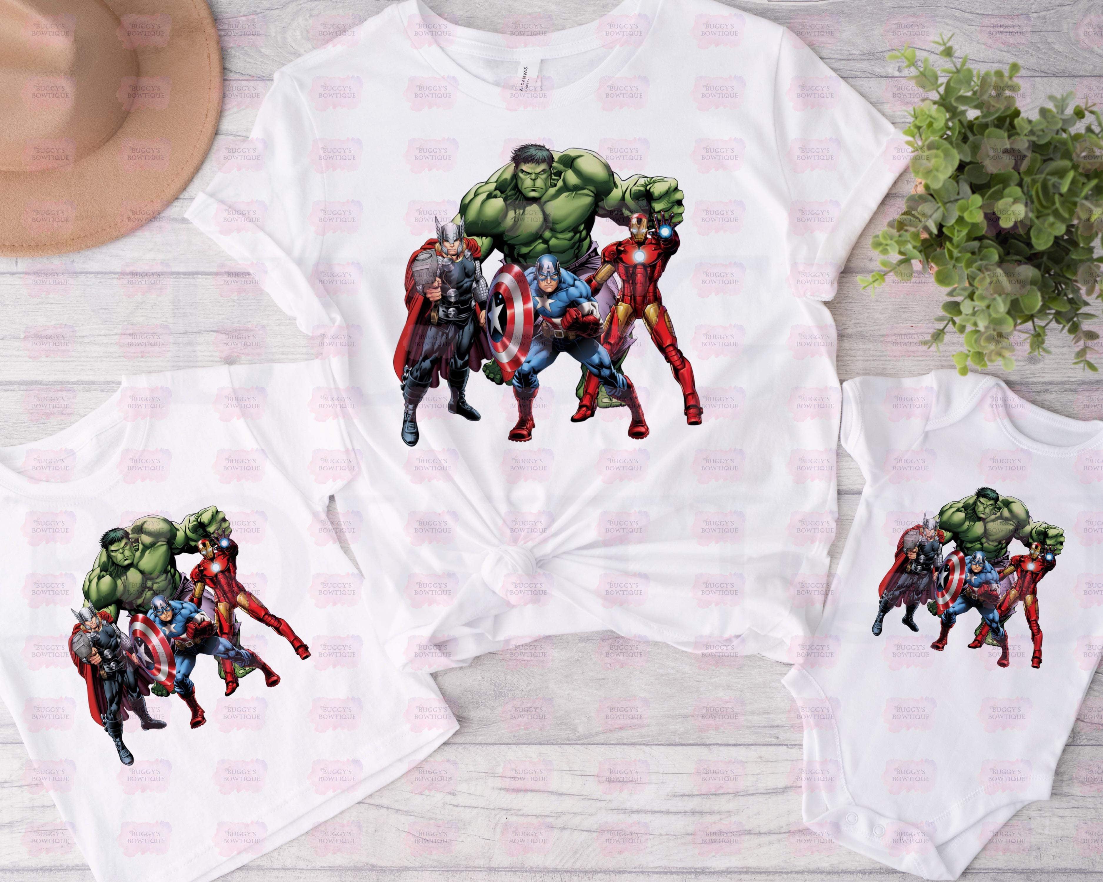 Super hero team Sublimation/ DTF/ BLEACHED Shirts, Onesies, Sweatshirts- MULTIPLE COLORS