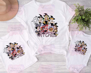 Just a bunch of witches Sublimation/ DTF/ BLEACHED Shirts, Onesies, Sweatshirts- MULTIPLE COLORS