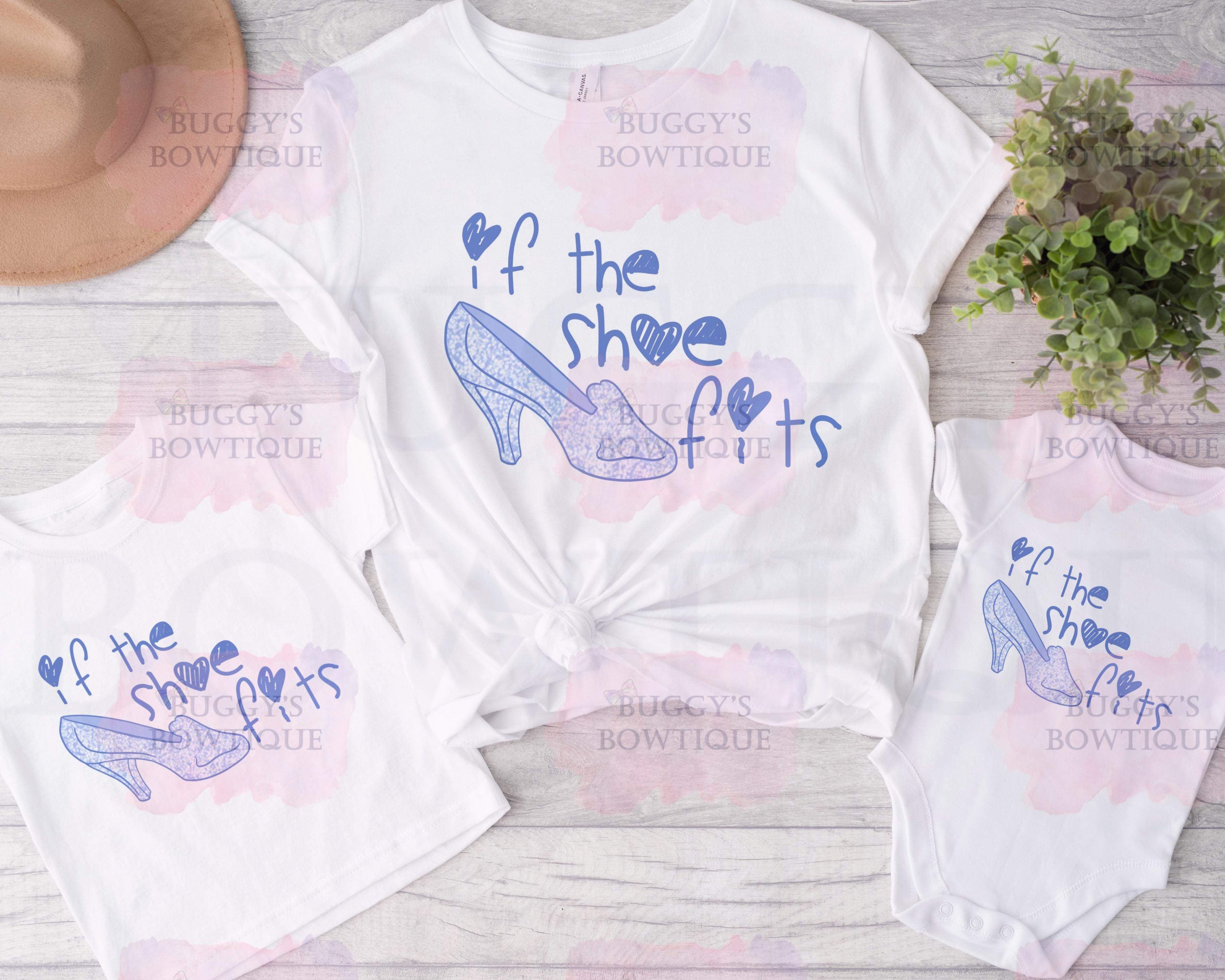 If the shoe fits Sublimation/ DTF/ BLEACHED Shirts, Onesies, Sweatshirts- MULTIPLE COLORS