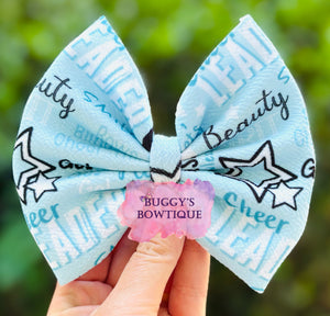 Cheer bow/ bow tie/ headband/ piggies/ scrunchie