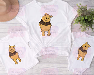 Boujee Bear Sublimation/ DTF/ BLEACHED Shirts, Onesies, Sweatshirts- MULTIPLE COLORS