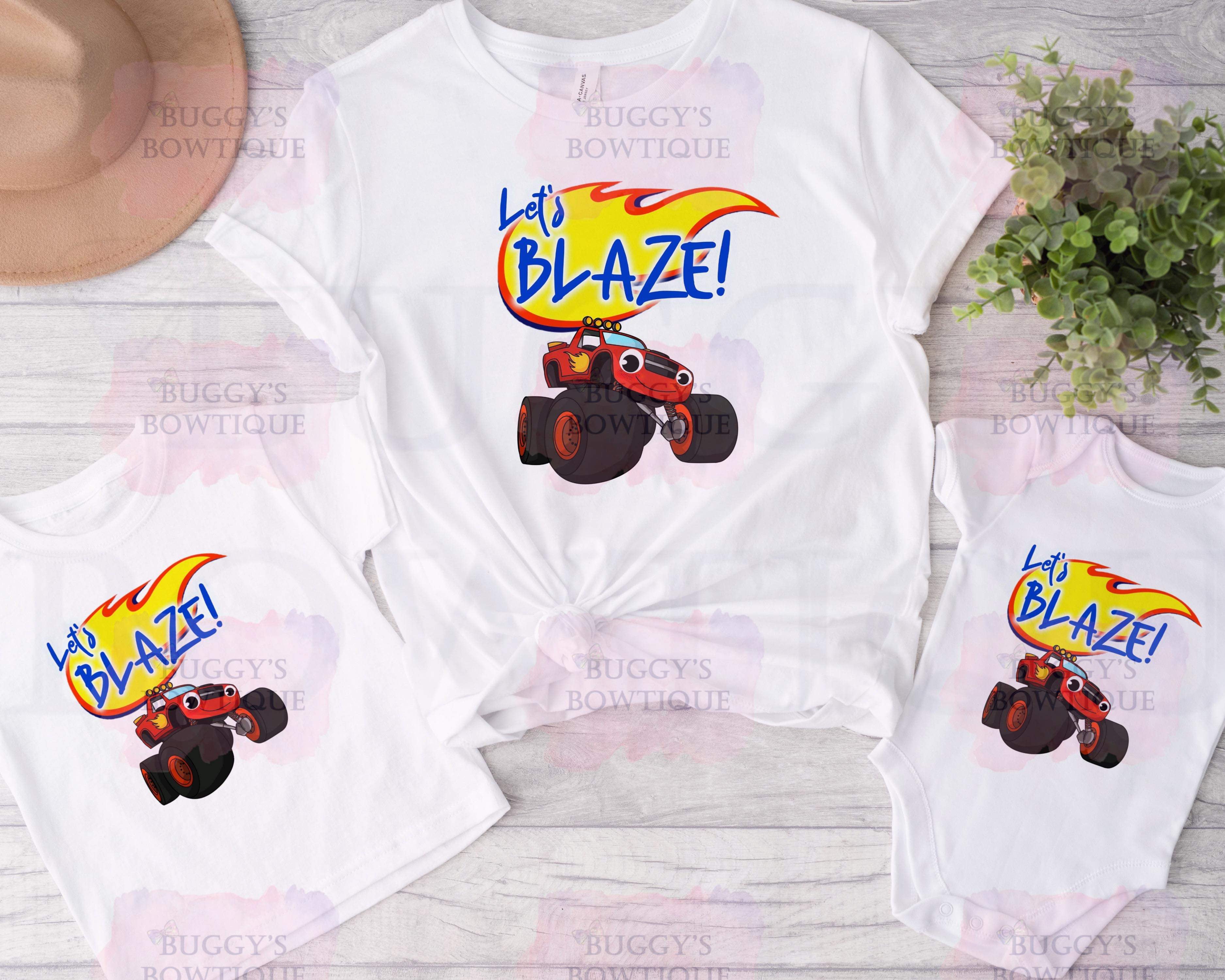 Let’s Blaze Sublimation/ DTF/ BLEACHED Shirts, Onesies, Sweatshirts- MULTIPLE COLORS