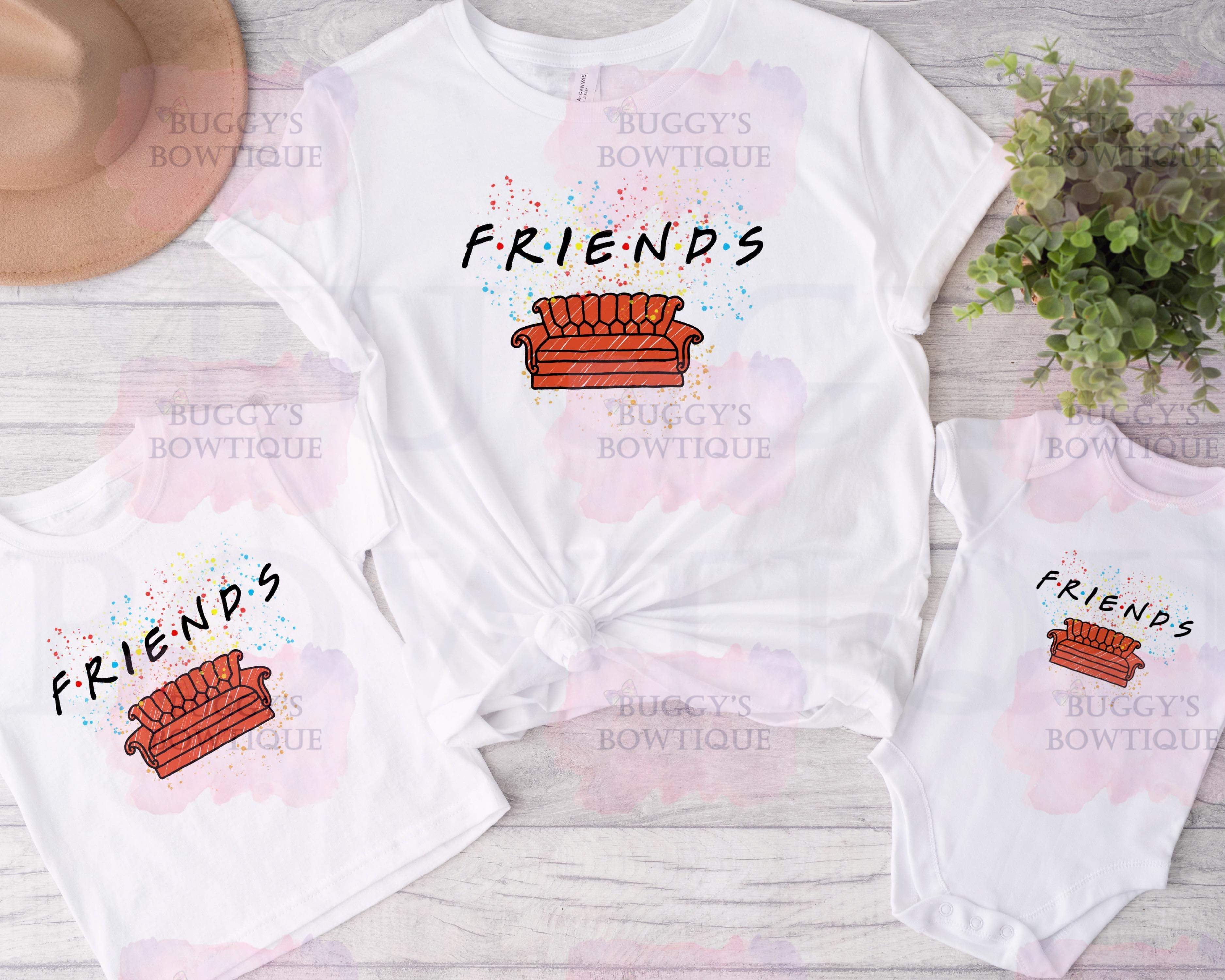 Friends Sublimation/ DTF/ BLEACHED Shirts, Onesies, Sweatshirts- MULTIPLE COLORS