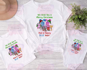 Blue Dog New Year Sublimation/ DTF/ BLEACHED Shirts, Onesies, Sweatshirts- MULTIPLE COLORS