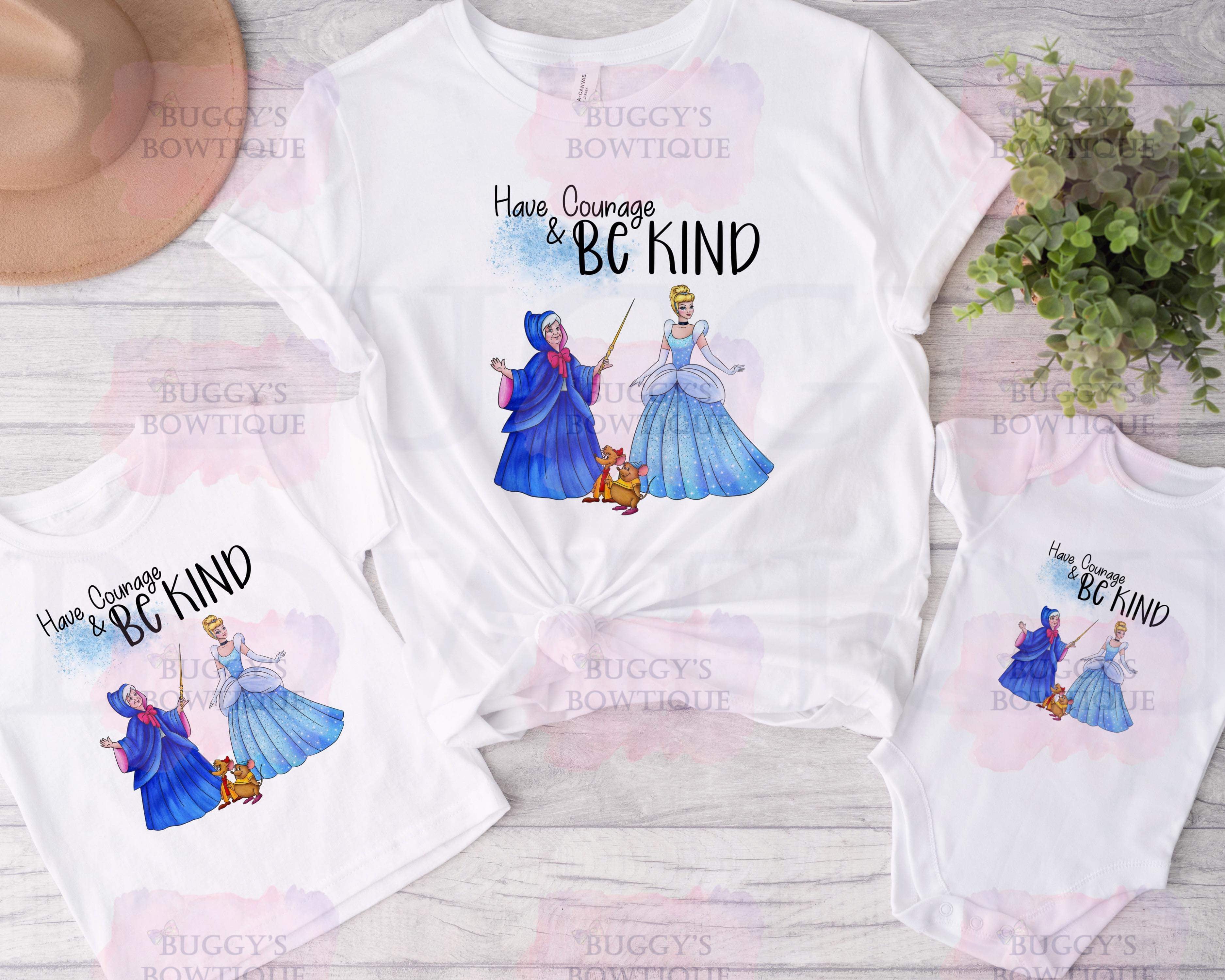 Have courage and be kind Sublimation/ DTF/ BLEACHED Shirts, Onesies, Sweatshirts- MULTIPLE COLORS