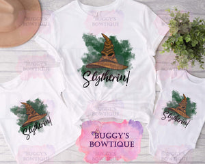 Wizard House- Green- Sublimation/ DTF/ BLEACHED Shirts, Onesies, Sweatshirts- MULTIPLE COLORS