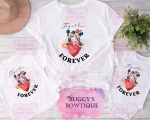 Together forever Sublimation/ DTF/ BLEACHED Shirts, Onesies, Sweatshirts- MULTIPLE COLORS